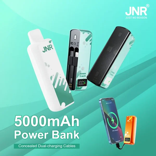 JNR PowerMate 30000 puffs Vape 5000mAh Power Bank
