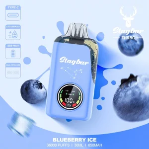 STAG BAR TURBO 36K Puffs Double Vape BLUEBERRY ICE
