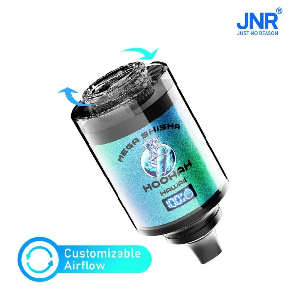 JNR Mega Shisha Hookah 100000 100K Puffs Vape CustomizableAirflow