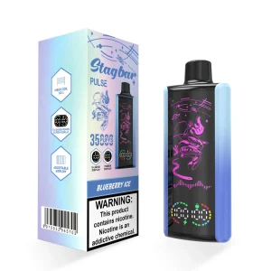 STAG BAR Pulse 35000 Puffs Disposable Vape Product and packaging display
