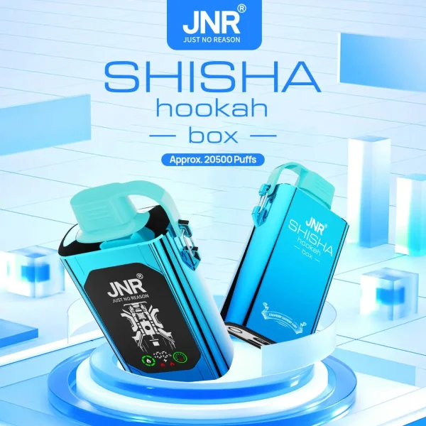 JNR Shisha Hookah Box 20500 puffs Vape Product display