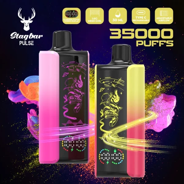 STAG BAR Pulse 35000 Puffs Disposable Vape Product display