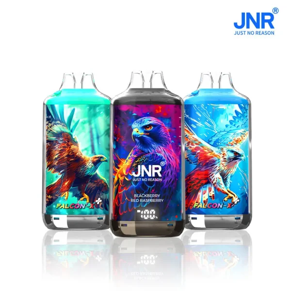 JNR FALCON X PLUS 28000 puffs Refillable Vape Product display