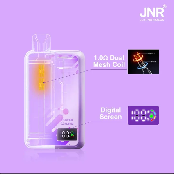 JNR PowerMate 30000 puffs Vape Product features