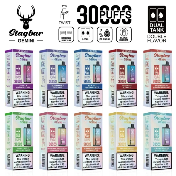 STAG BAR Gemini 30000 Puffs Double Vape