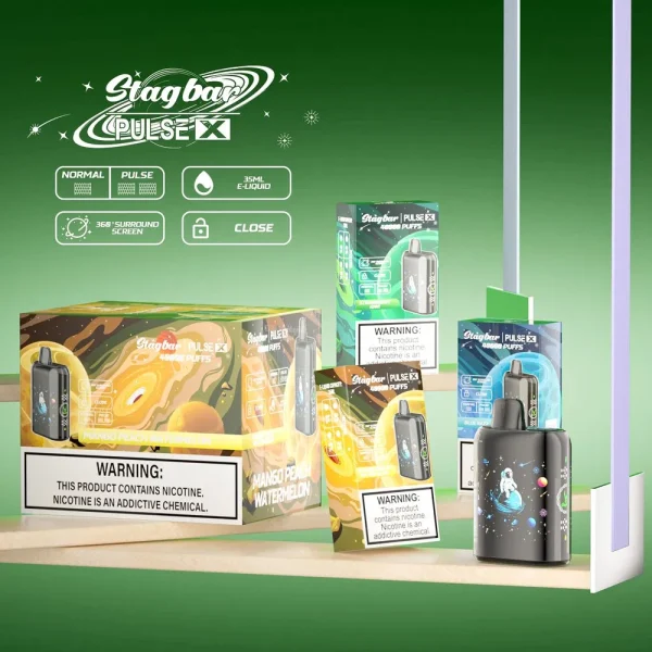 STAG BAR Pulse X 40000 Products and packaging