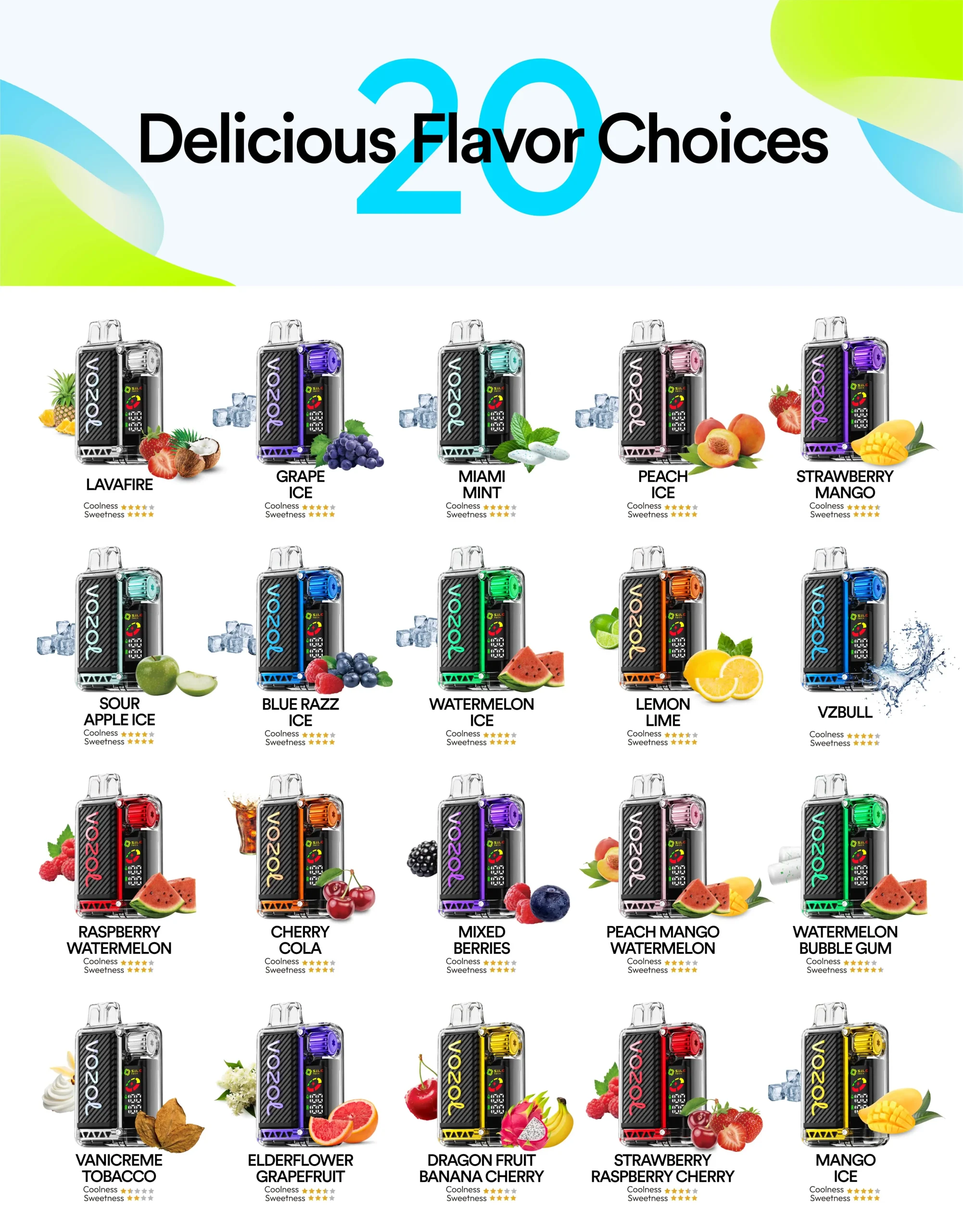 VOZOL Vista 16000/20000 Puffs Disposable Vape