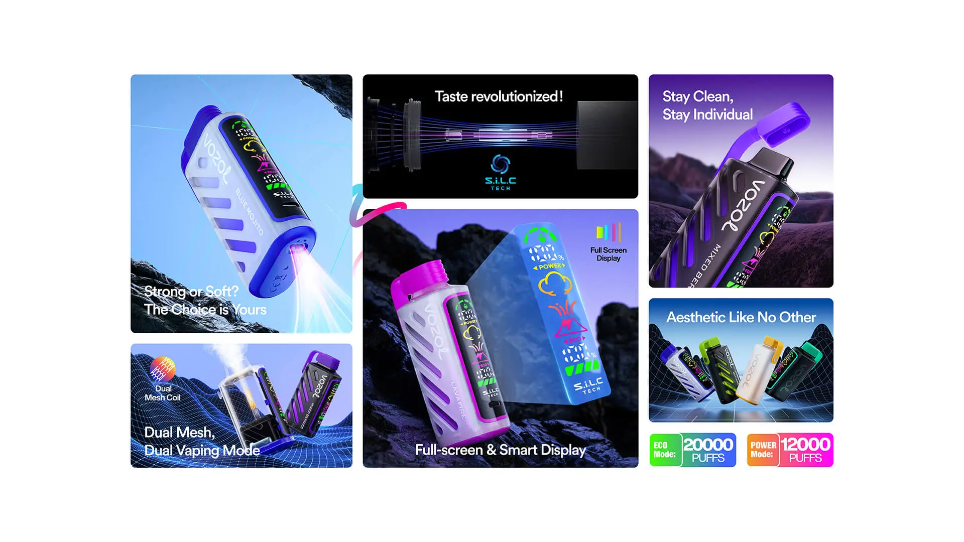Vozol Gear Power 20000 Puffs Disposable Vape