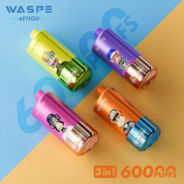 WASPE 3 in 1 60000 PUFFS Triple Flavor Disposable Vape
