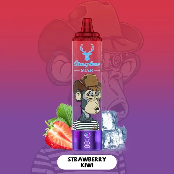 STAG BAR Star 15K Puffs Double Vape strawberry kiwi