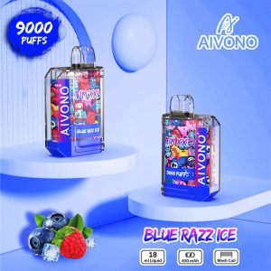Aivono Aim XXL 9000 Puffs Disposable Vape BLUE RAZ2 ICE