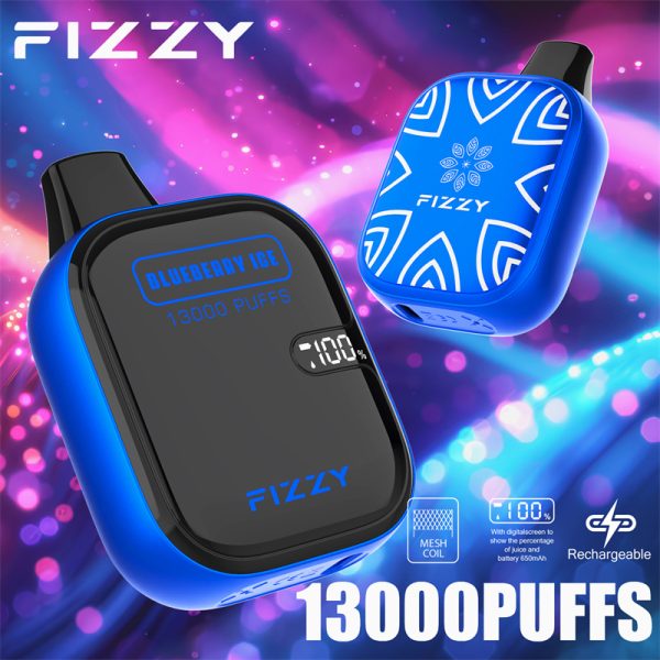 Fizzy Boom 13000 Puffs Disposable Vape BLUEBERRY ICE