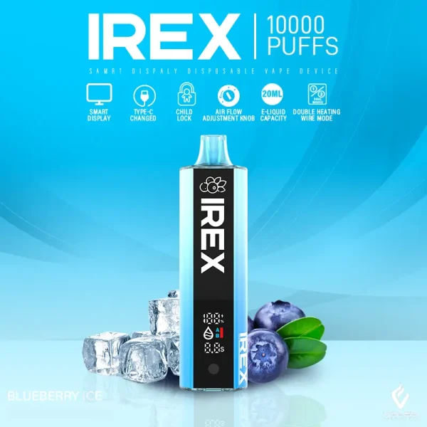 IREX 10000 Puffs Disposable Vape BLUEBERRY ICE