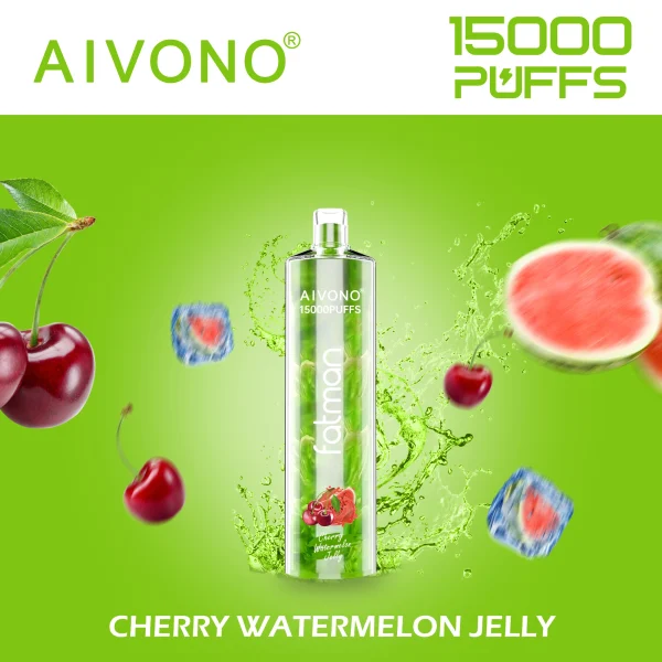AIVONO 15000 Puffs Disposable Vape CHERRY WATERMELON JELLY