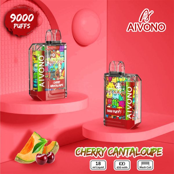 Aivono Aim XXL 9000 Puffs Disposable Vape CHERRYCANTALOUPE