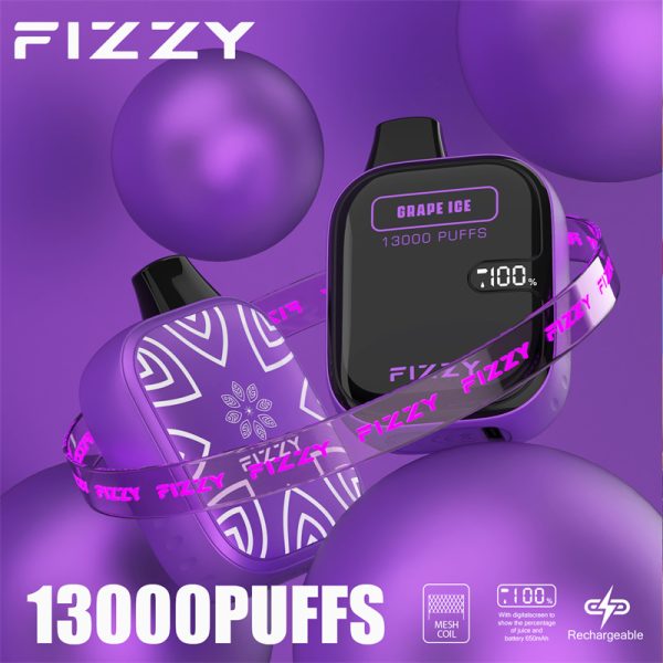 Fizzy Boom 13000 Puffs Disposable Vape GRAPE ICE