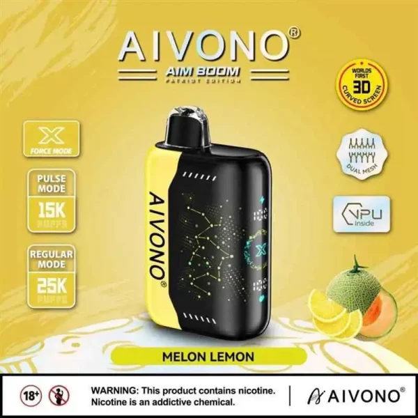Aivono Aim Boom 25000 Puffs Disposable Vape MELON LEMON