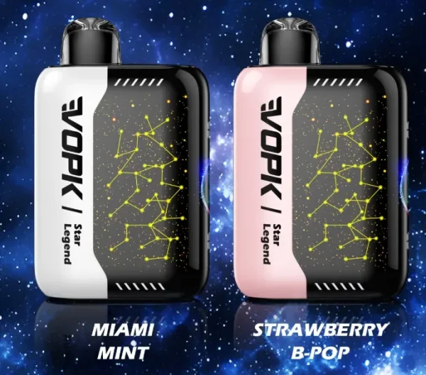 VOPK StarLenged 25000 PUFFS Disposable Vape MIAMI MINT STRA WBERRYB-POP