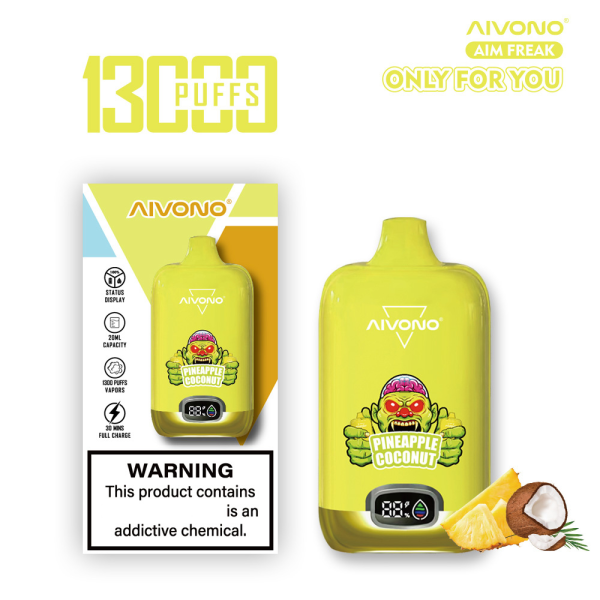 AIVONO Aim Freak 13000 Puffs Disposable Vape PINEAPPLE COCONUT