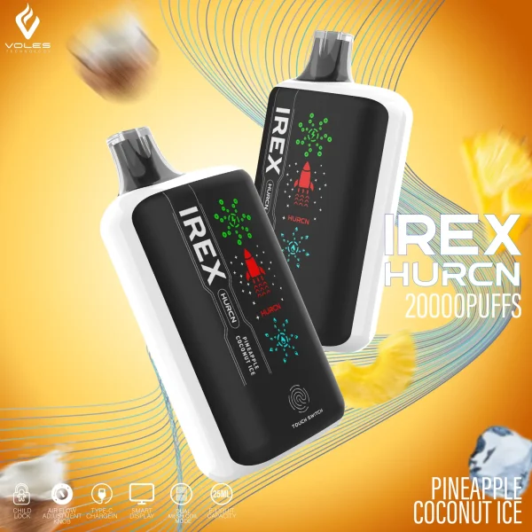 IREX Hurcn Box 20000 puffs Disposable Vape PINEAPRLE COCONUT ICE