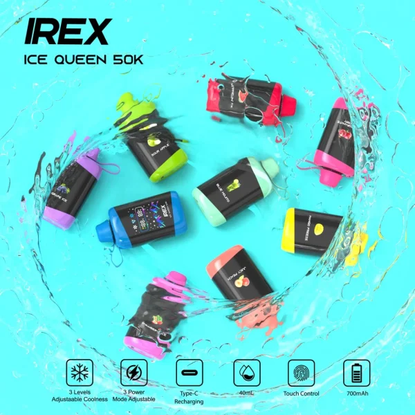 IREX Ice Queen 50000 Puffs Disposable Vape Product Advertising