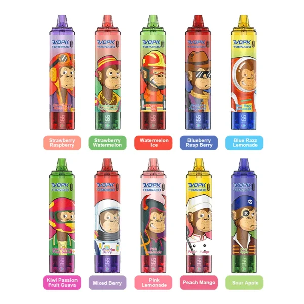 VOPK Tornado 15000 Puff Disposable Vape Product taste display