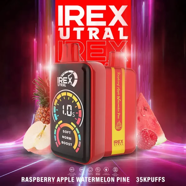 IREX URAL 35k puffs Disposable Vape RASPBERRY APPLE WATERMELON PINE