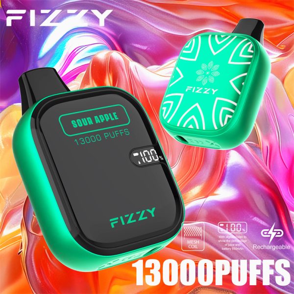 Fizzy Boom 13000 Puffs Disposable Vape SOUR APPLE