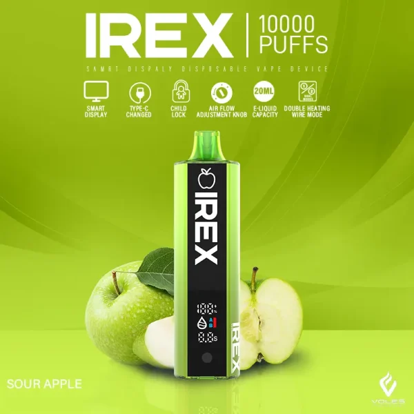 IREX 10000 Puffs Disposable Vape SOUR APPLE