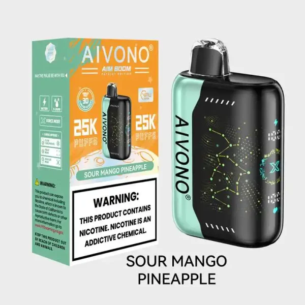 Aivono Aim Boom 25000 Puffs Disposable Vape SOUR MANGOPINEAPPLE