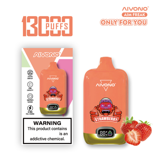 AIVONO Aim Freak 13000 Puffs Disposable Vape STRAWBERRY
