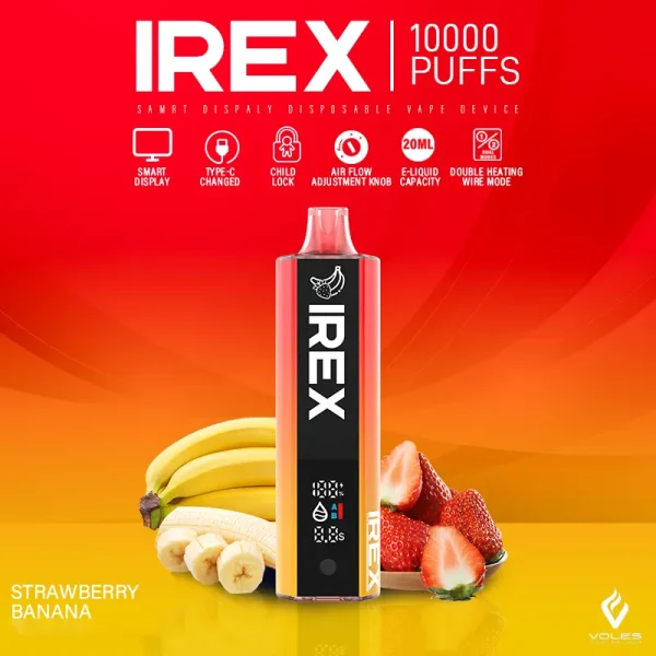 IREX 10000 Puffs Disposable Vape STRAWBERRY BANANA