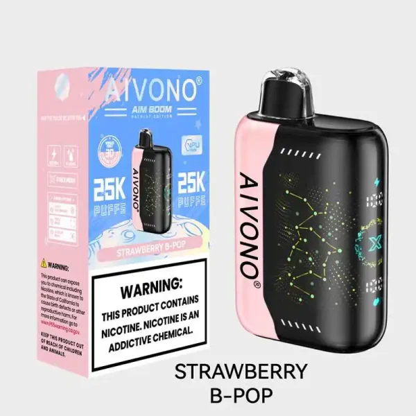Aivono Aim Boom 25000 Puffs Disposable Vape STRAWBERRYB-POP
