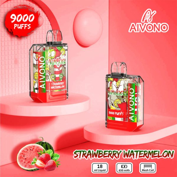 Aivono Aim XXL 9000 Puffs Disposable Vape STRAWEERRY WATERMELON
