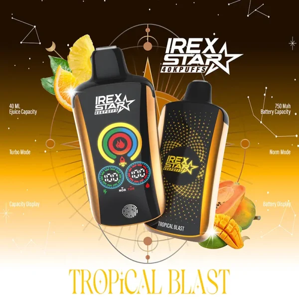 IREX star 40000 Puffs Disposable Vape TROPICAL BLAST