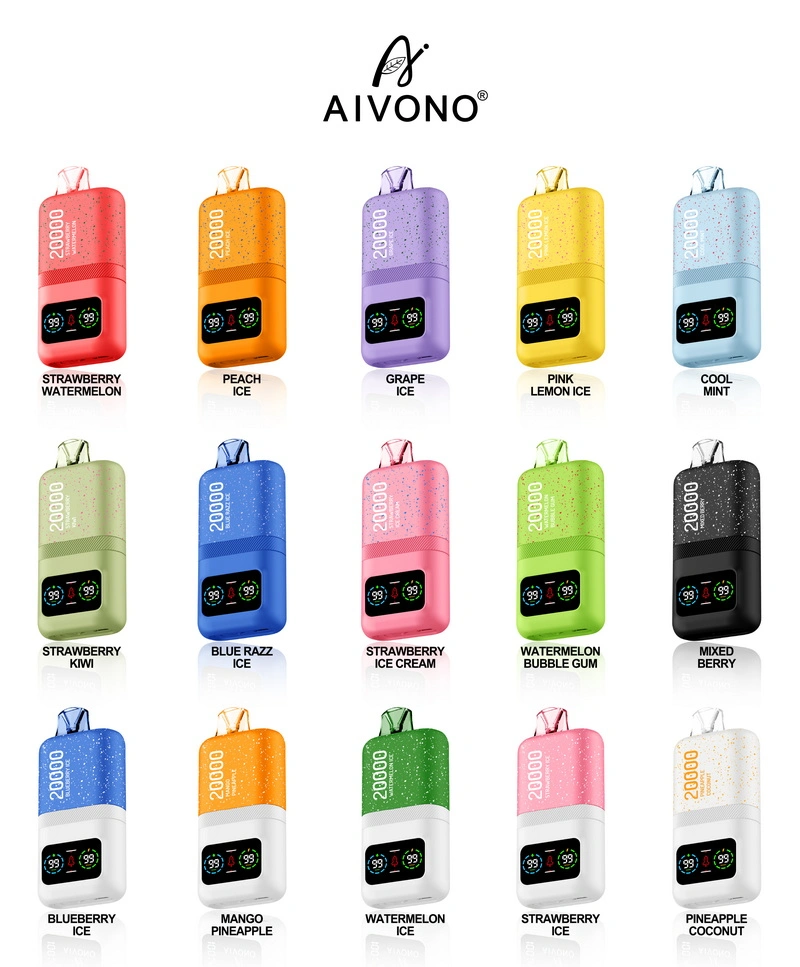 AIVONO 20000 Puffs Double Vape Taste Chart Display