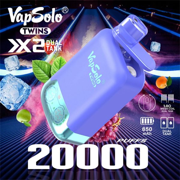VapSolo Twins 20000 boccate a doppio gusto Vape usa e getta