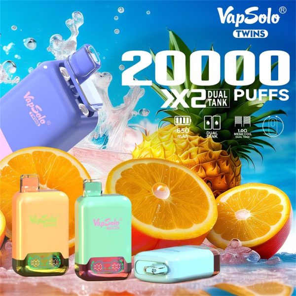 VapSolo Twins 20000 boccate a doppio gusto Vape usa e getta