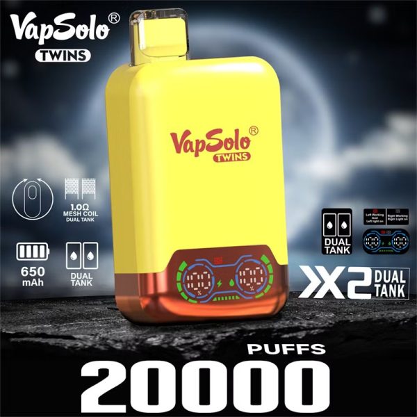 VapSolo Twins 20000 boccate a doppio gusto Vape usa e getta