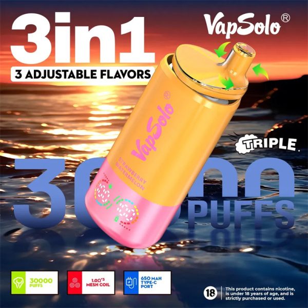 Vapsolo Triple 3in1 30000 Puffs Disposable Vape Vapsolo Vape (2)