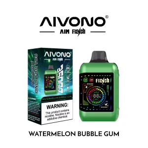 AIVONO AIM FLASH 35000 Puffs Disposable Vape WATERMELON BUBBLE GUM