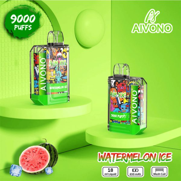 Aivono Aim XXL 9000 Puffs Disposable Vape WATERMELON ICE