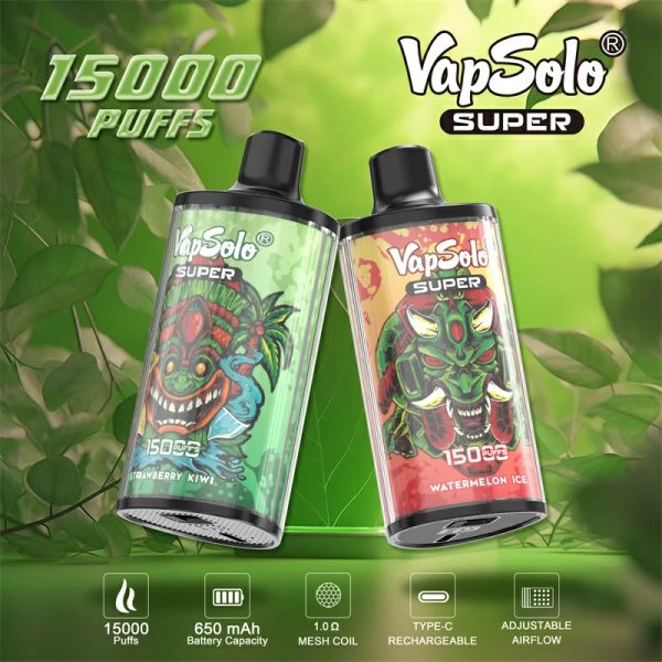 Vapsolo Super 15000 Puffs Disposable Vape WATERMELON ICE