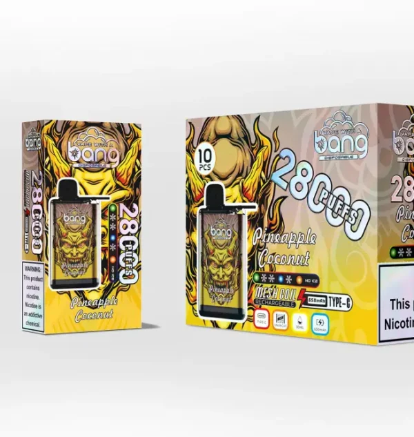 Bang 28000 Puffs Adjustable Ice Disposable Vape Strawberry Kiwi Fruit