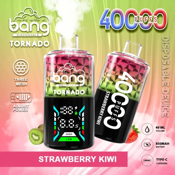 Bang Tornado 40000 Puffs Disposable Vape STRAWBERRYKIWI