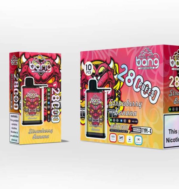 Bang 28000 Puffs Adjustable Ice Disposable Vape Strawberry Kiwi Fruit