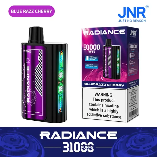 JNR Radiance 31000 Puffs Disposable Vape BLUE RAZZ CHERRY