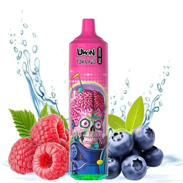 UWIN TORNADO 35K MUSIC DISPOSABLE VAPE Blueberry Raspberry