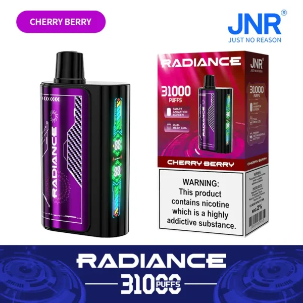 JNR Radiance 31000 Puffs Disposable Vape CHERRY BERRY