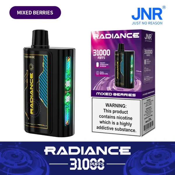 JNR Radiance 31000 Puffs Disposable Vape MIXED BERRIES